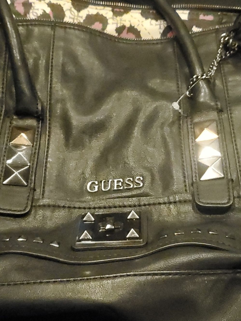 Guess Handbag Studded Black